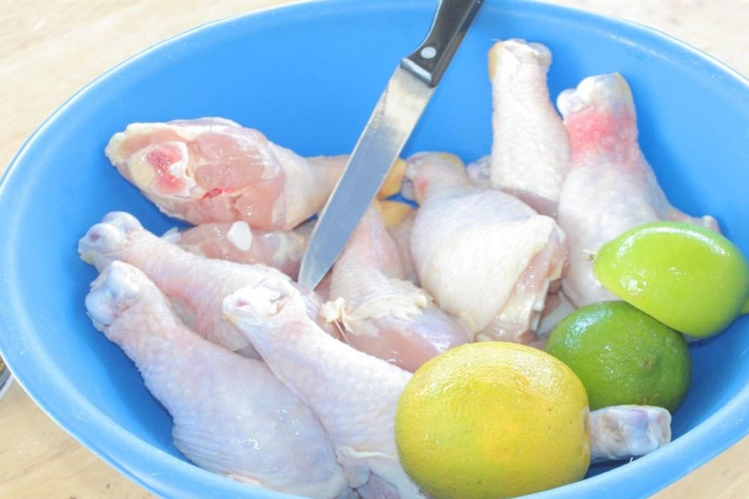 cách làm gà xé phay rau răm hành tây - khử mùi hôi của gà